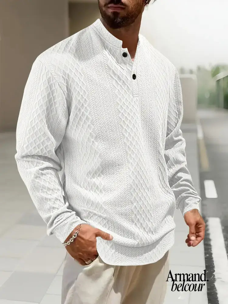 Will | Sudadera de manga larga con estampado geométrico Blanco / S