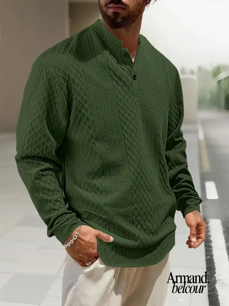 Will | Sudadera de manga larga con estampado geométrico Verde / S