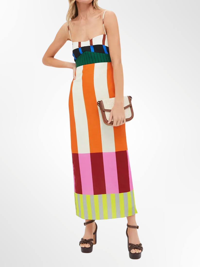 Lova | Langes multicolor Kleid