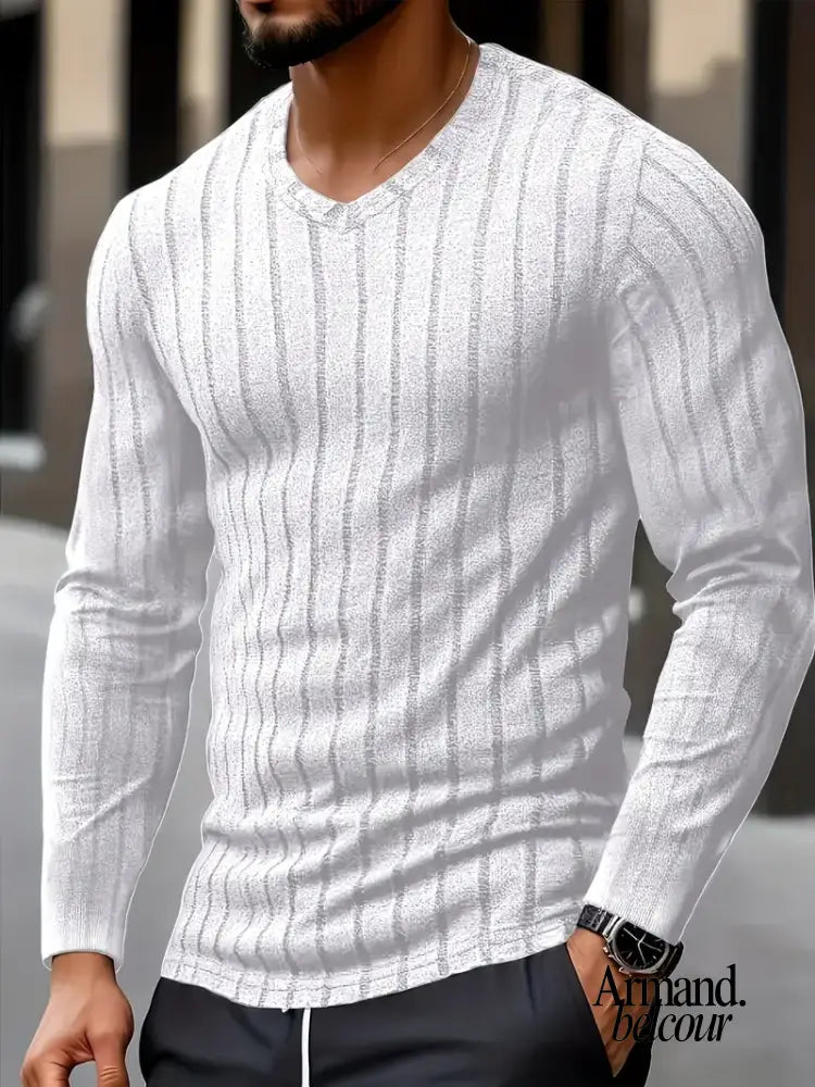 Zama | Camiseta casual de manga larga Blanco / S