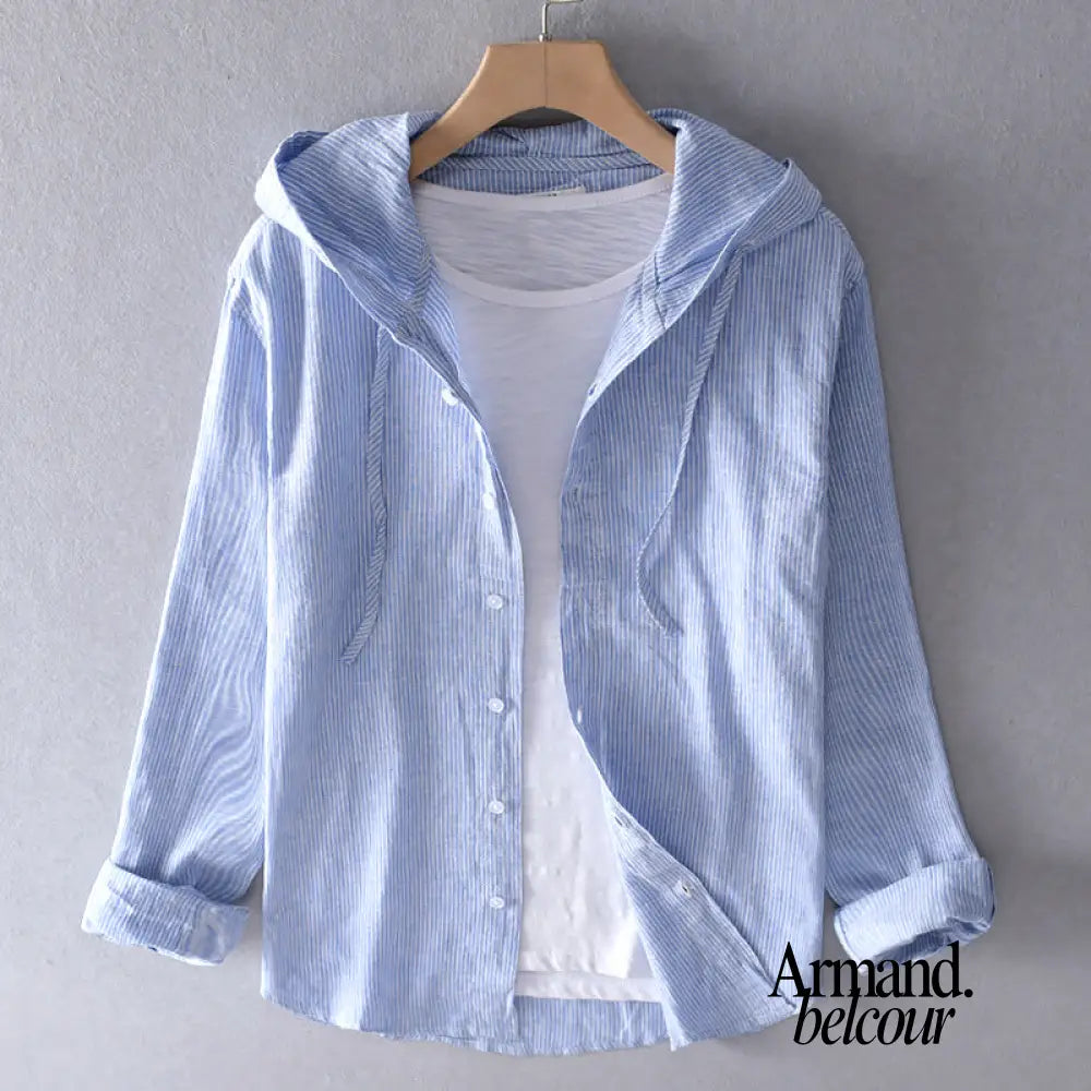 Zoe | Suéter con capucha de manga larga Azul / S